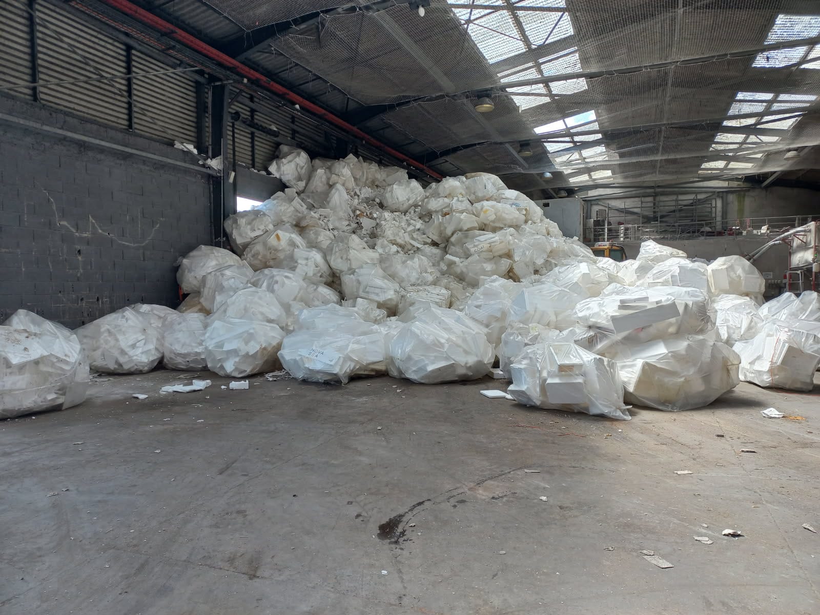 stockage du polystyrène